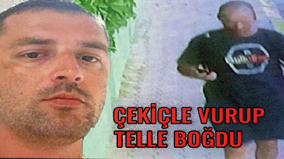 Korkunç cinayet kameralara yansıdı! Babasını ve annesini çekiçle vurup, telle boğdu