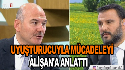 Süleyman Soylu, uyuşturucuyla mücadeleyi Alişan'a anlattı