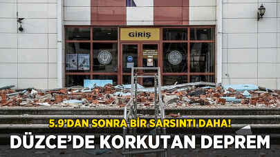 Düzce'de korkutan deprem
