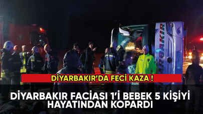 Diyarbakır'da feci kaza: 5 ölü 22 yaralı