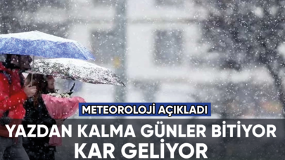 Meteoroloji açıkladı: Havalar soğuyor kar geliyor