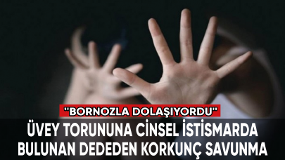 Üvey torununa cinsel istismarda bulunan dededen korkunç savunma: Bornozla dolaşıyordu