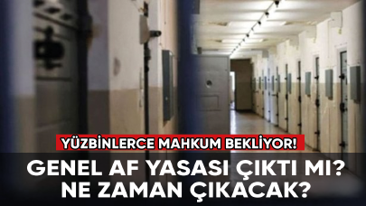 Yüzbinlerce mahkum bekliyor! Genel Af Yasası çıkacak mı?