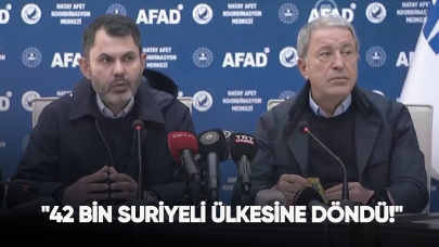 "42 bin Suriyeli ülkesine döndü!"