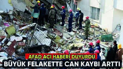 AFAD'dan kahreden haber: Depremde can kaybı arttı
