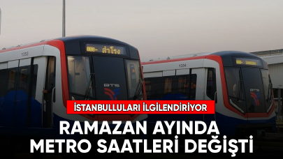Ramazan ayında metro saatleri değişti