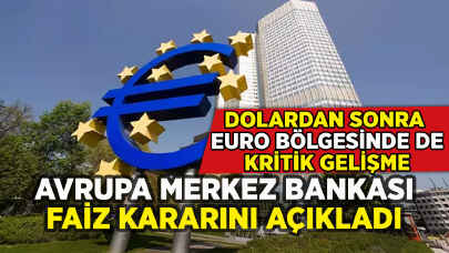 Avrupa Merkez Bankası faiz kararını duyurdu