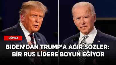 Biden'dan Trump'a ağır sözler: Bir Rus lidere boyun eğiyor