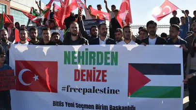 Bağcılar’da 'Nehirden Denize Özgür Filistin' yürüyüşü