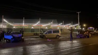 Çankırı'da 3 araçlı zincirleme trafik kazası: 9 yaralı