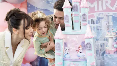 Murat Yıldırım ile İman Elbani'nin kızları Miray 3 yaşına girdi!