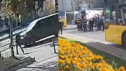 Sultangazi'de kahreden kaza anı kamerada! Yaya geçidinden yolun karşısına geçerken can verdi!