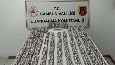 Samsun’da evinde 3 bin 472 sentetik ecza ile yakalandı
