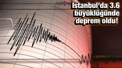 İstanbul'da hissedilen bir deprem meydana geldi!