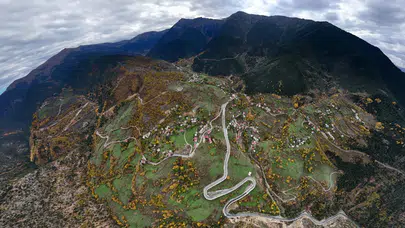 Zigana Dağı’nda sonbahar büyüsü: Tarihi İpek Yolu renk cümbüşüne büründü