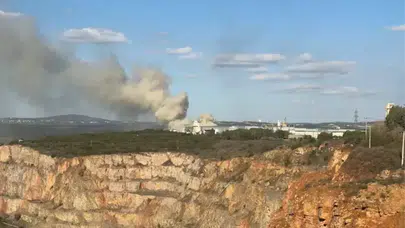 Kocaeli'nin Gebze ilçesinde fabrika yangını