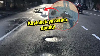 İzmir’de yeni yapılan yol 11 günde çöktü!