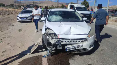 Malatya'da korkunç kaza! Otomobil ile motosiklet çarpıştı! 1 ölü