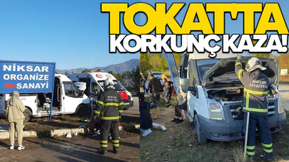 İşçi servisi ile tarım işçilerini taşıyan minibüs çarpıştı!