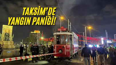 Tramvay alev aldı!