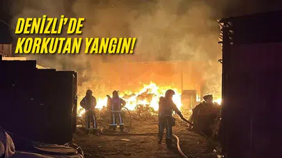 Tekstil fabrikası alev alev yandı