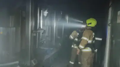 Balıkesir’de fabrikada yangın paniği