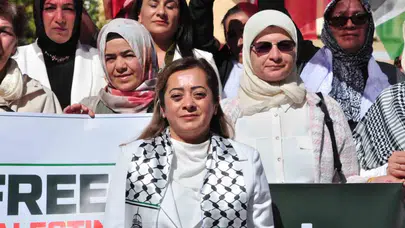 AK Parti Kadın Kolları, 81 ilde 'Gazze İçin Sessiz Çığlık' etkinliği düzenledi