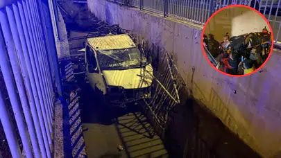 Kayseri'de kamyonet kanala uçtu: 2 yaralı