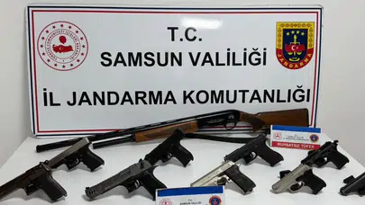 Samsun’da sosyal medyada havaya ateş eden 10 kişi yakalandı