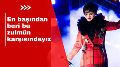 Aydilge'den konserinde Filistin'e destek!