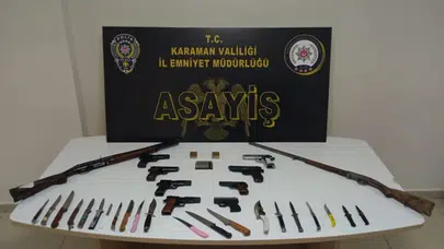 Karaman’da asayiş uygulamasında 11 kişi tutuklandı