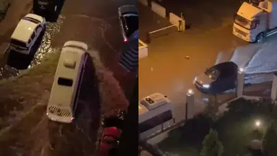 Maltepe ve Üsküdar'da caddeleri su bastı