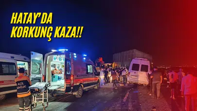 Yolcu minibüsü traktöre çarptı: 15 kişi yaralandı!