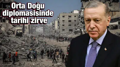 Cumhurbaşkanı Erdoğan Gazze'de barış için Mısır’da