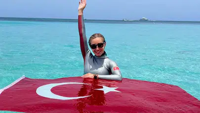 Milli Dalgıç Şahika Ercümen Gazze için dünya rekoru deneyecek