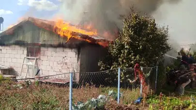 Malatya’da müstakil bir evde yangın çıktı!