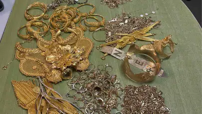 Edirne’den çıkış yapan otobüste yoğurt kovasında 1,2 kilo altın el geçirildi