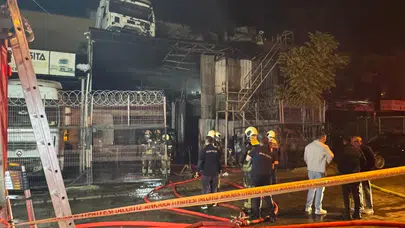 Ankara’da oto tamir dükkanında yangın çıktı!