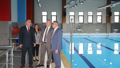 Aydın’da yarı olimpik yüzme havuzu incelemesi