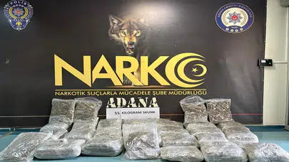 Adana’da tırda 80 milyon liralık skunk ele geçirildi