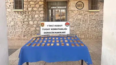 Hakkari hudut hattında 36 kilo sarma altın ele geçirildi!