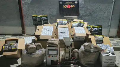 Kütahya Tavşanlı’da kaçak tütün operasyonu
