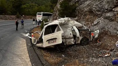 Antalya'da trafik kazası: 1 ölü, 1 yaralı