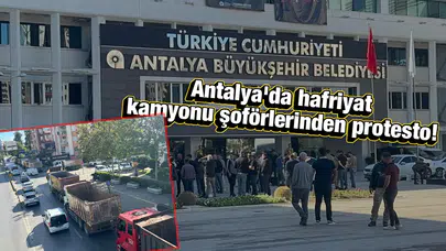 Belediye önünde eylem yaptılar