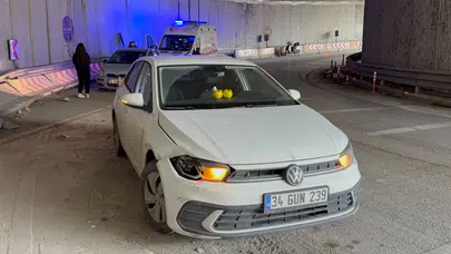 Samsun’da Yeşilkent alt geçidi’nde zincirleme kazalar