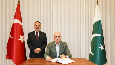 TBMM Başkanı Kurtulmuş, Türkiye'nin İslamabad Büyükelçiliğini ziyaret etti!
