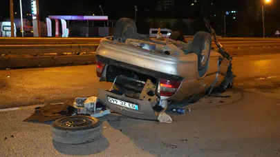 Kırıkkale’de otomobil takla attı: 1’i ağır, 2 yaralı