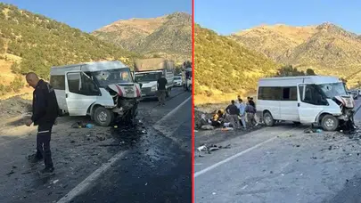 Şanlıurfa'da minibüs ile hafif ticari araç çarpıştı: 11 yaralı!