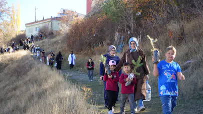 Bayburt’ta öğrencilerden Yeşil Vatan için anlamlı etkinlik