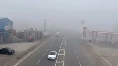 Ağrı’da yoğun sis hayatı olumsuz etkiledi